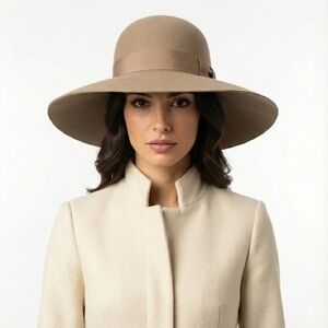 Stetson Women’s Soft Wide Brim Wool Felt Hat Tan Large